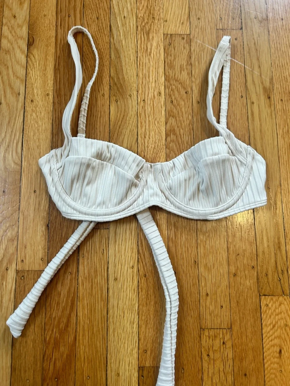 Monday Swimwear Sorrento Top - Vanilla Matte Rib Top
